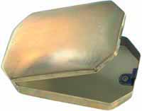 Tinder Box,
with hinged lid,
2-3/8" wide by 3-13/16" long, polished nickel silver